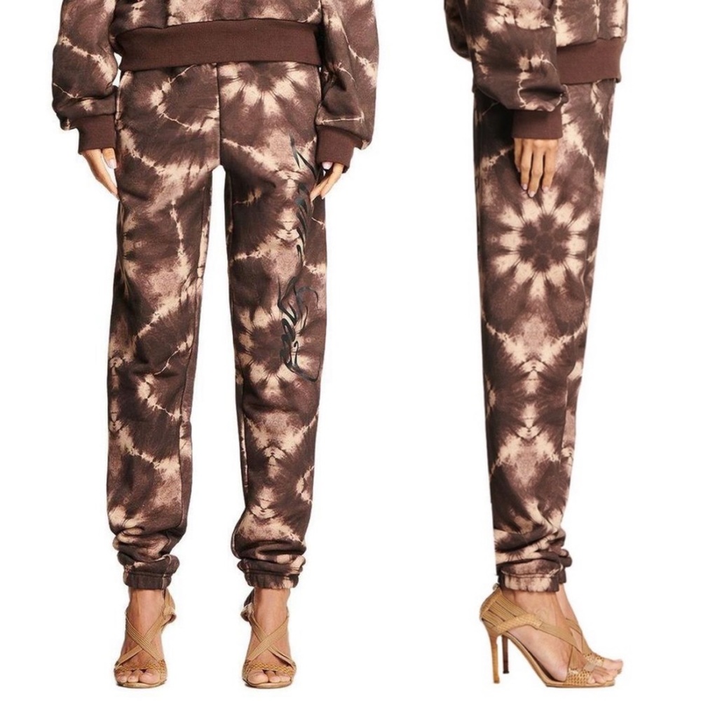 I AM GIA | Domani Tie Dye Jogger Sweatpants Brown Size XS - Picture 1 of 13